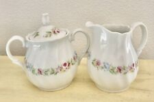 Vintage Sugar Bowl W/ Lid And Creamer Serendipity Japan picture