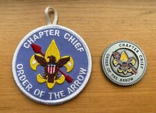 CHALLENGE COIN Plus PATCH Order Arrow Lodge Boy Scout Award Gift CHAPTER CHIEF picture