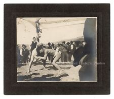 1920s Japanese American Sumo Wrestling Western Town Photo picture