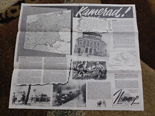 1944 NEWSMAP South Pacific German Surrender WWII Newspaper Poster 24