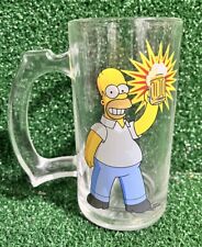 Vintage Homer Simpson 12 oz. Beer Drinking Glass Mug Matt Groening 2014 picture