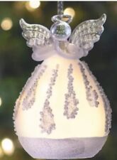 Ganz White LuxuryLite LED Light Up Angel Ornament LLX1097 NEW picture