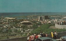 Honolulu HI-Hawaii Birds Eye View of Downtown Antique Vintage Postcard picture