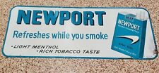 Newport Cigarettes Metal Sign Vintage Old 1960's or earlier? Bar Man Cave picture