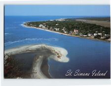 Postcard Aerial View of the East Beach Area of St. Simons Island Georgia USA picture