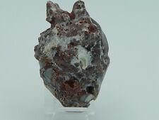 Anatomical Shaped Crystal Human Heart Mexican Lace Agate Crystal Carving 110g picture