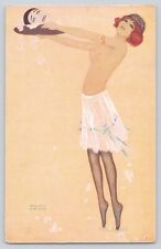Postcard Artist Signed Raphael Kirchner Head On Platter Salome Art Nouveau Rare picture