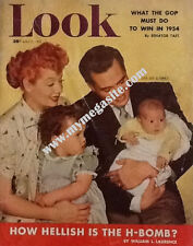 LUCILLE BALL - LOOK MAGAZINE - APRIL 21, 1953 (LUCILLE BALL, DESI ARNAZ & FAMILY picture