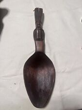 Vintage Carved Wooden Spoon 12 Inches  Tiki Large Decor or Serving picture