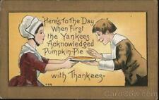 1910 Pumpkin Pie H. B. Griggs (HBG) L. & E. Antique Postcard 1c stamp Vintage picture