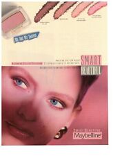 Maybelline Smart Beautiful Blooming Colors Eye Shadow Vintage 1990 Print Ad picture