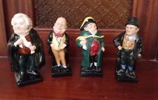 4 ROYAL DOULTON DICKENS FIGURINES, BUMBLE, BILL SIKES, MICAWBER, BUZFUZ, EUC picture
