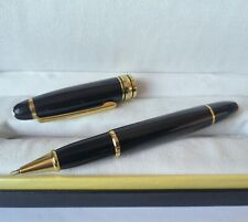 Luxury Le Grande Series Black+Gold Clip 0.7mm nib Rollerball Pen NO BOX picture