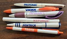 Lot 6 Drug Rep Pens Pharmaceutical Pharma Medical Kefurox Protonix Vioxx Pentasa picture