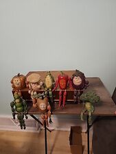 VINTAGE LOT OF (8) ANTHROPOMORPHIC VEGETABLE/FRUIT SHELF SITTERS RESIN - A 32 picture