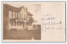 c1910's Victorian Residence Wye Mills Maryand MD RPPC Photo Postcard picture