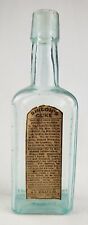 Antique Shiloh's Cure Medicine Bottle Heroin Morphine Opium Label & Embossed Med picture