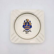 Vintage Holt England Crest Cigarette Ashtray Dish Porcelain Collectible Retro UK picture