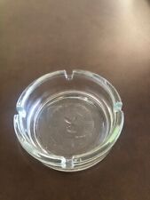 Vintage Playboy Club Ashtray Clear Glass Embossed Bunny Logo picture