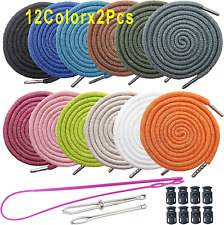 24 Pack Replacement Drawstrings Drawcords 8 Pieces Cord Locks Pants 12 Color New picture