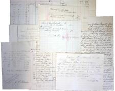 1890s CUMBERLAND RI Handwritten Receipt Lot of 8 Mostly Highway Department AA318 picture