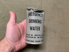 ORIGINAL WWII US NAVY & ARMY EMERGENCY DRINKING WATER CAN-SEALED, NOS, dented picture