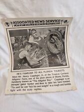 The Alligator Boy Associated News Service World Events in Pictures 1923 Vintage  picture