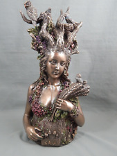 Veronese Gaia Mother Earth Goddess Statue Figurine Bronze Finish EUC w/box picture
