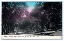 c1920's Elms Seventh Street Dirt Road Classic Car Red Wing Minnesota MN Postcard picture