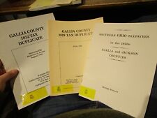 1812 1819 Gallia County Ohio Tax Duplicate Genealogy Gallipolis Jackson Census picture