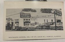 c1950 RPPC  Wentworth Motors St. Louis St Mobile Alabama Al Postcard Jeep Willys picture