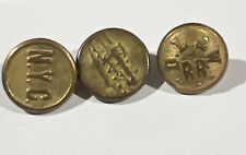 Lot of 3 Small Vintage  Railroad Buttons NY picture