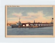 Postcard State Pier Portland Maine USA picture