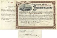 Standard Oil Trust signed by Henry M. Flagler and William H. Beardsley - 1897 da picture