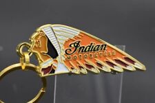 Beautifully crafted Indian Motorcycle emblem keychain picture