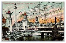 CONEY ISLAND, NEW YORK NY ~ HIPPODROME STAGE AT LUNA PARK C1908 picture