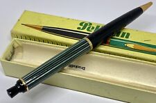 MINT Vintage PELIKAN 350 Slimline Pencil- B&P- Germany - Striated & Gold- 1.18mm picture