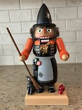 KWO Halloween Witch Nutcracker RARE E.R. Merck Old World Wooden Germany picture