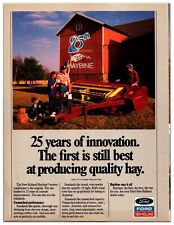 1990s Ford New Holland Haybine - Original Print Advertisement (8in X 11in) picture