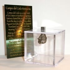Genuine Meteorite and Display Cube 7.8 gram Campo del Cielo Meteorite and Magnet picture