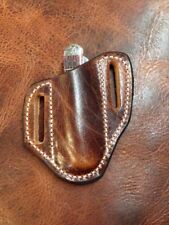 Antique Brown Buffalo Trapper Pancake style sheath  picture