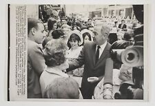 1968 Pittsburgh PA Senator Eugene McCarthy Stump Campaign Vtg Press Wire Photo picture