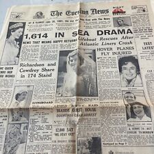 1956 The Evening News, London Night Special 10 Pages Two Pence picture