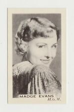 Madge Evans vintage 1936 Facchino's Cinema Stars Trading Card #16 picture