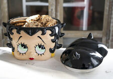 Vintage Comical Shy Betty Boop Head Ceramic Cookie Jar Collectible Figurine picture