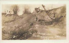 A View Of The Steam Shovel, Flood, Cuttingsville, Vermont VT RPPC 1927 picture