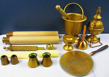 Catholic Church Paten w/Handle, Bucket w/Sprinkler, Censor Thurible, Bell & More picture