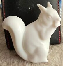 3-inch White Porcelain Squirrel Animal Figure by HUTSCHENREUTHER Germany picture