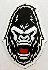 Angry Ape Gorilla Sticker Red Tongue Monochromatic Design Skateboard Phone Small picture