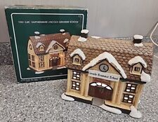 1951 Earthenware Lincoln Grammer School Lighted Christmas 1991 Pacific Import picture